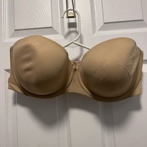 Cacique tan strapless bra size 42DDD